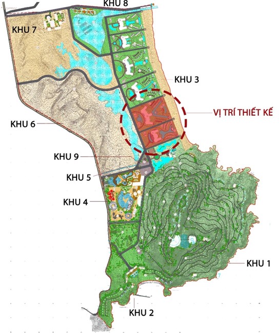 Hotel at plot 1,2 within Mui Dinh Ecopark Resort