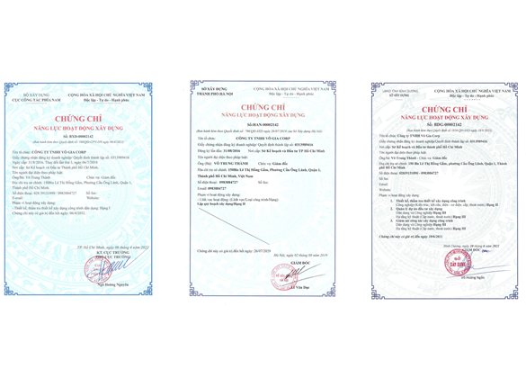 CHỨNG CHỈ NĂNG LỰC