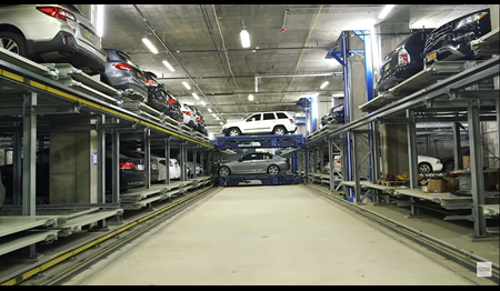 HOW AUTOMATED PARKING GARAGES WORK ?